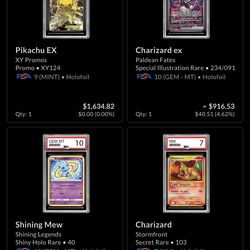 Pokemon Cards For Trade/Sale