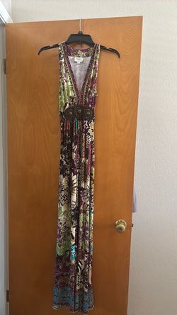 Boho Floral Print Maxi Dress