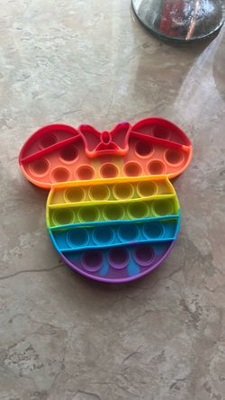 Minnie Mouse Rainbow Pop It Fidget Toy