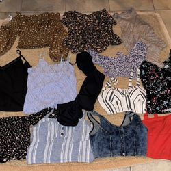 Women’s Size Small Shirts And Half Shirts 