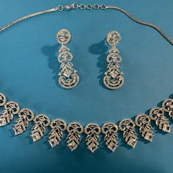 AD Diamond Jewelry Set - Elegant 3-Piece Mother's Day Gift