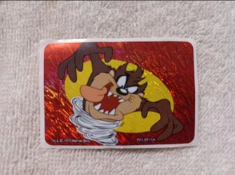 Vintage Looney tunes taz vending machine holographic sticker