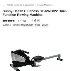 Dual-Function Rowing Machine