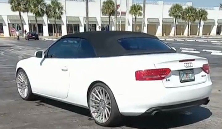 Audi A5 2 Door White /Black Interior Custom Rims ! Extra Rim With Car Cover 