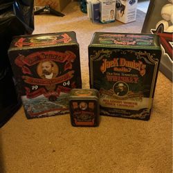 Jack Daniels Collectibles Tin Boxes
