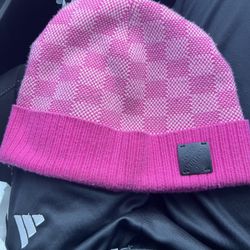 Pink LV beanie