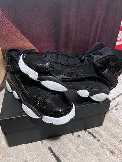 Jordan 6 Rings Black White Sneakers