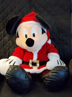 Large Mickey Mouse Santa Plush