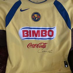 Autograph By Cuahtemo Blanco ..firma Original Y Playera Auténtica Original Del Club America