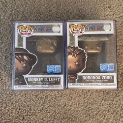 Monkey D. Luffy And Zoro Bronze Statue Funko