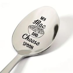 My Mac And Cheese Spoon Engraved Stainless Steel