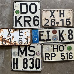 Vintage Euro Plates