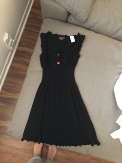 Black mini dress