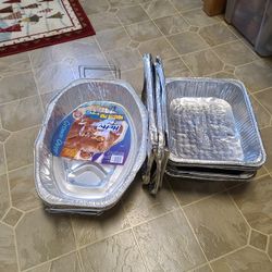 3 Turkey Pan's 5 Square Tins /lids