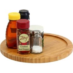 18" Bamboo Non-Skid Lazy Susan Turntable