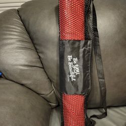 Pink Yoga Mat With Carrying Case