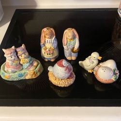 Easter salt and pepper shakers. $10 each.