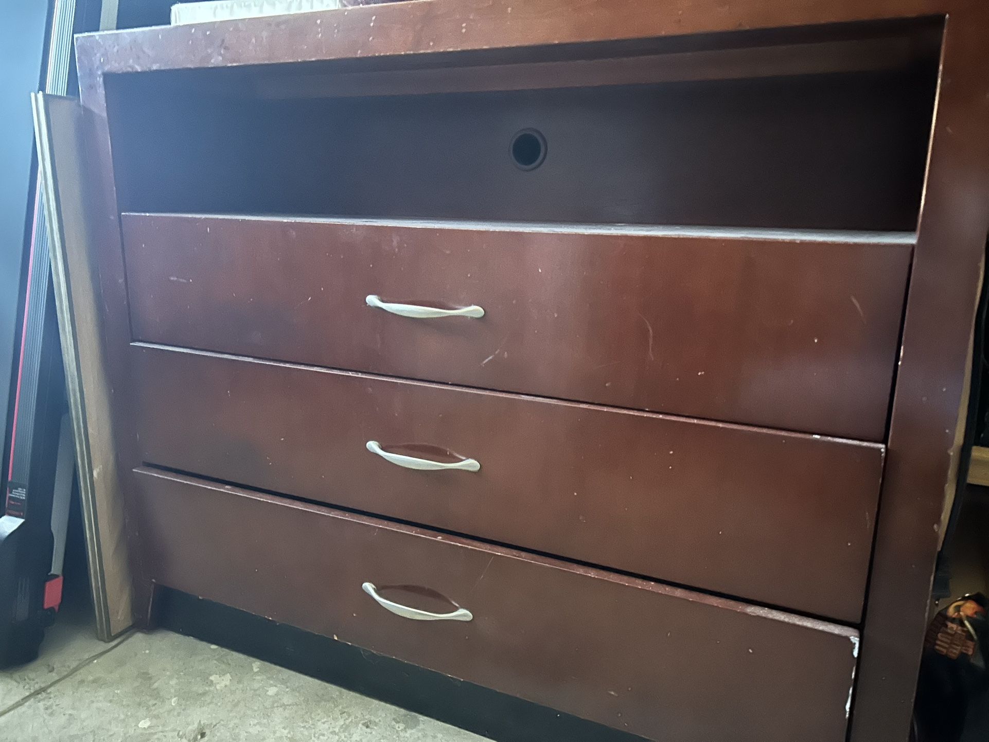 Wooden 3-Drawer Dresser / TV Stand – Good Condition