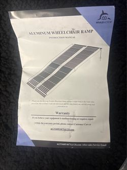 48 in  Portable Foldable Wheelchair Ramp