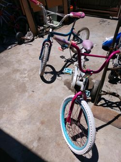 Girl and boy bike