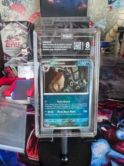 2025 Pokemon TCG Prismatic Evolutions Umbreon 059/131 Master Ball RH TAG 8