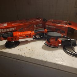 BAUER LONG THROW  DUAL ACTION VARIABLE SPEED POLISHER/ SANDER AND  DETAIL SANDER BOTH FOR $80 OBO
