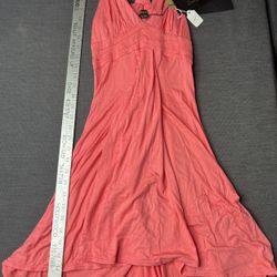 Long Dress Color Pink, Sz Large.