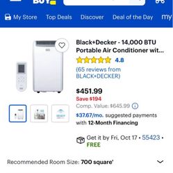 Portable AC with HEAT mode 