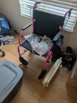 Pink wheelchair like new