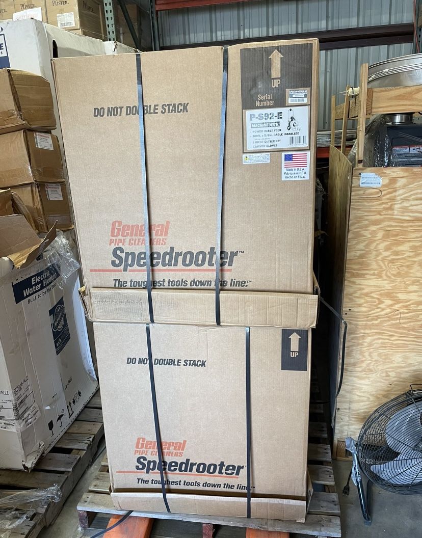 General Wire P-S92-E Speedrooter Sewer Machine 100ftx5/8 in