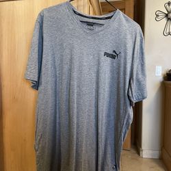 New Grey Puma T Shirt L Size 
