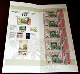 5 Billetes sin cortar 