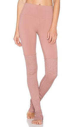 ALO Yoga Mid Waisted Goddess Leggings Small Neon Pink Ballerina