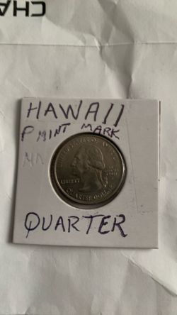 Hawaii quarter p mint mark