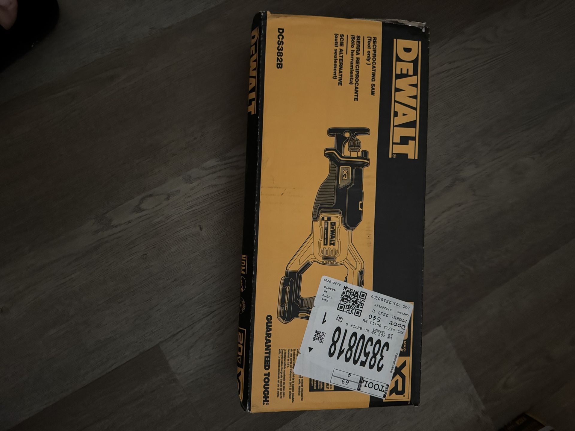 DEWALT XR Reciprocating saw