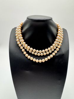 Triple Strand Pearl Necklace