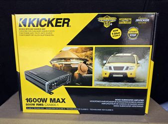 🔥$230 🔥Kicker CXA800.1 1600W Max Mono Subwoofer Amplifier