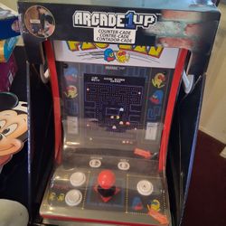 New SEALED Never Been Open Arcade 1up Packman Countercade  RARE  40TH Anniversary Woodgrain  Model Gala 4 In -1