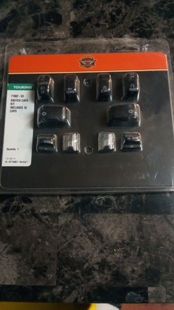 Harley-Davidson switch cap kit black