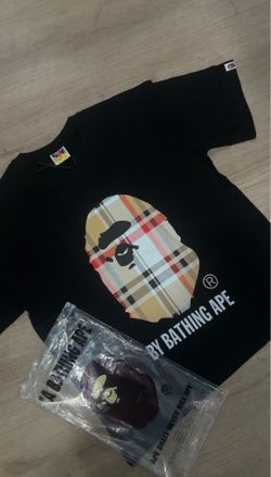 Black Burberry  Bape shirt (look at description)
