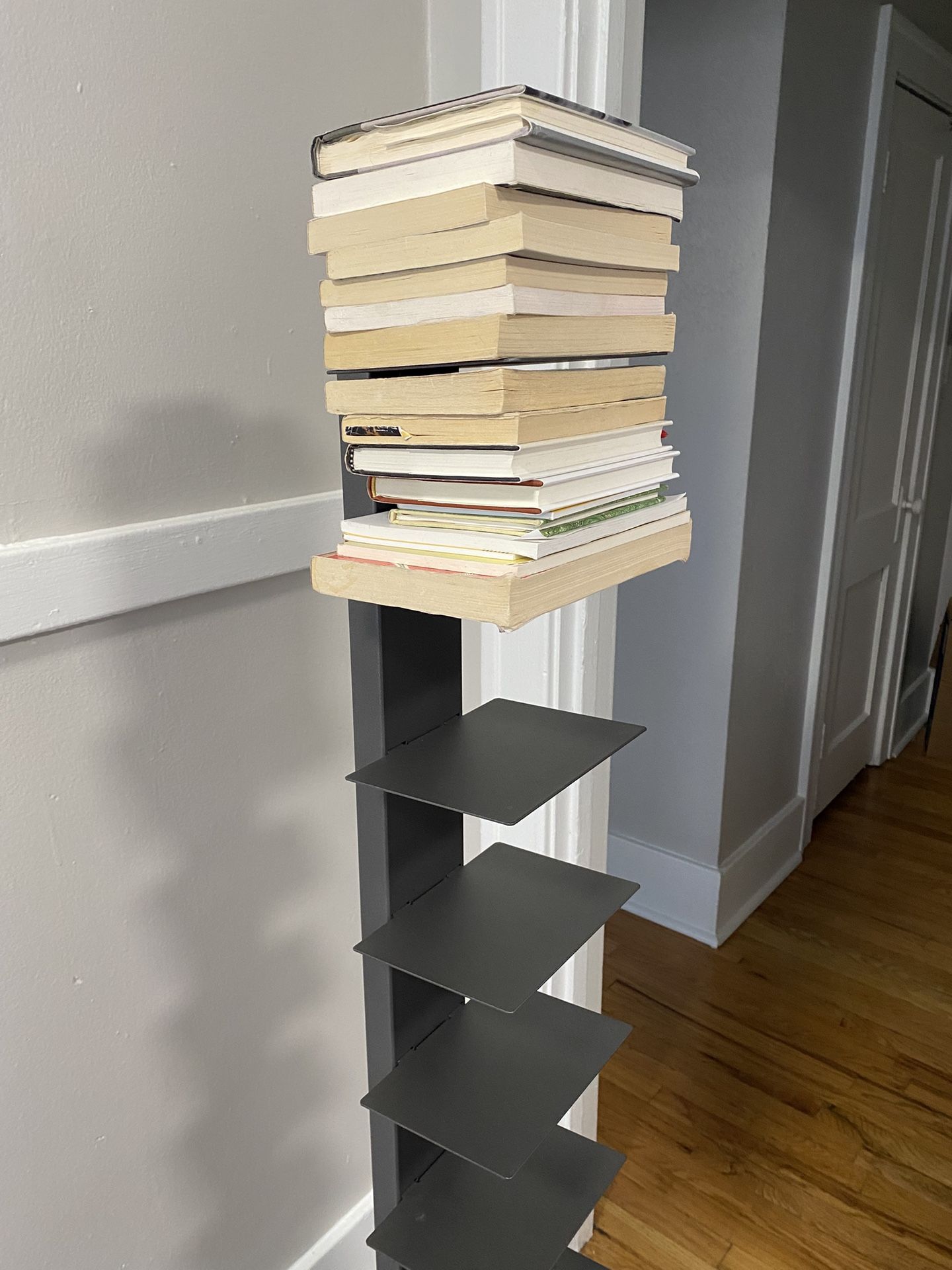 Bookcase - Eurostyle Sapiens 60"H 10-Shelf Bookcase, Anthracite