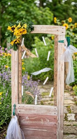 Rustic wood frame