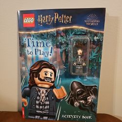 Lego Harry Potter Time to Play Activity Book with Minifigure Wizarding World NEW