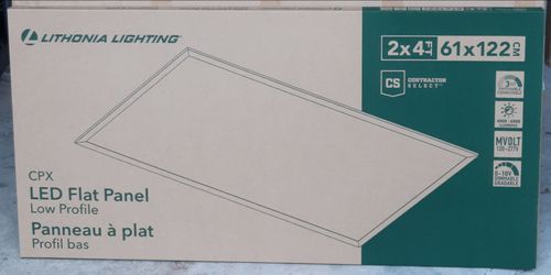 BRAND NEW NIB Lithonia Lighting Contractor Select CPX 2 ft. x 4 ft. Adjustable Lumens Integrated LED Panel Light with Switchable White Color Temperatu