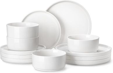 MALACASA 12 Pieces Porcelain Dinnerware Set -NEW (3512/10)