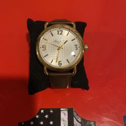 Men’s Kenneth Cole Leather Band Watch