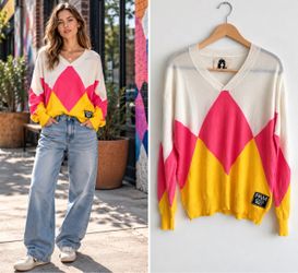 P.A.M. Perks and Mini Designer Colorblock Sweater Large