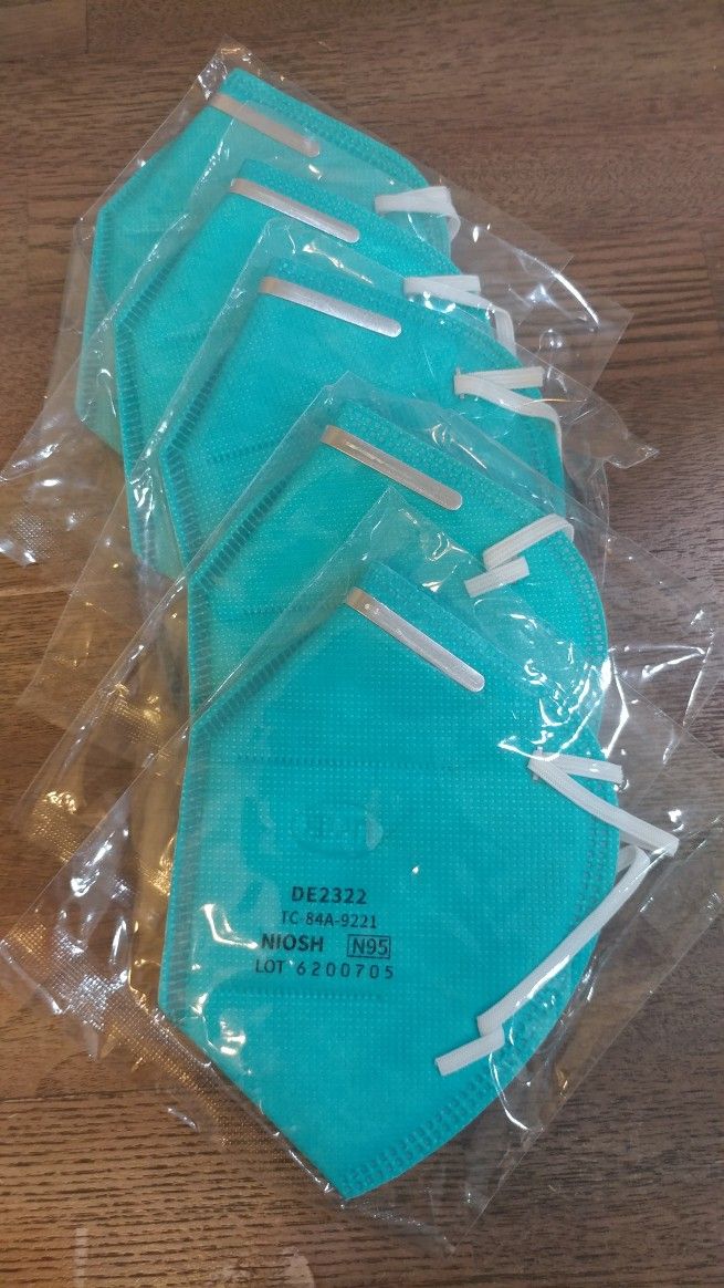 N95 Rated Face Masks. 5 In A Bag. $5 a Bag.