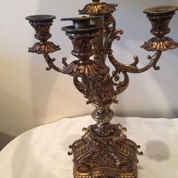 Two vintage Gold Lamps