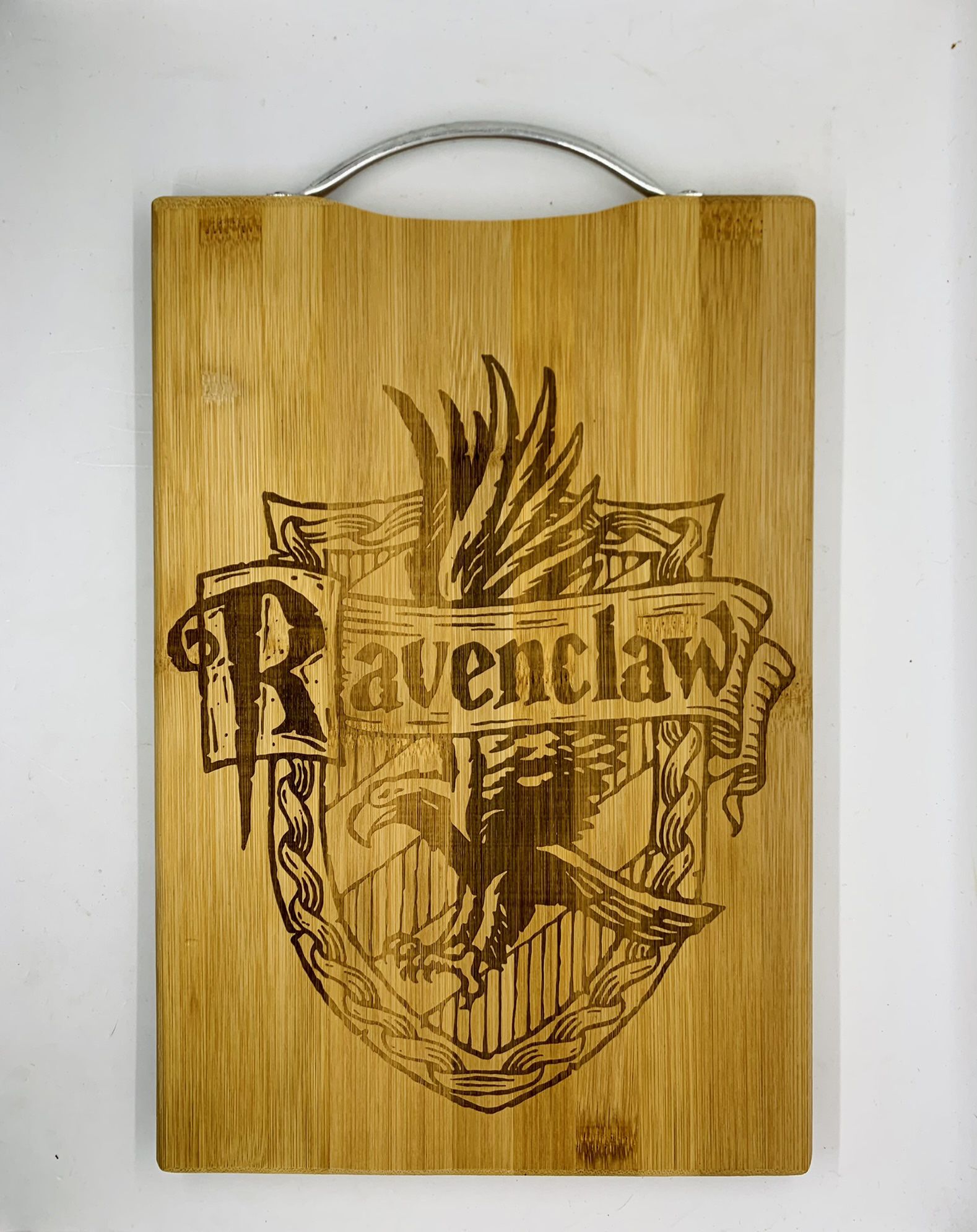 Harry potter ravenclaw laser engraved bamboo high quality cuttingboard pop gift